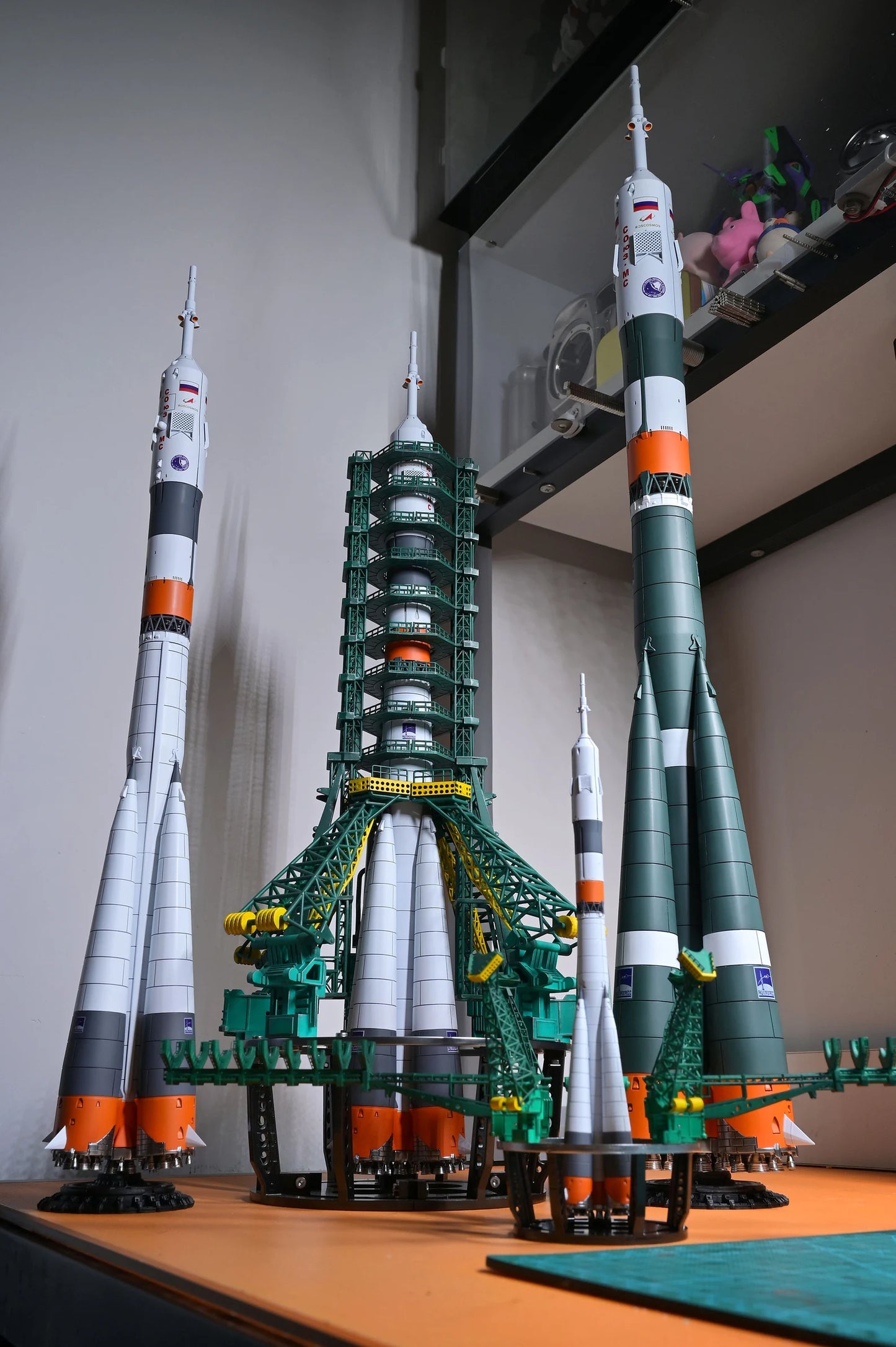 Soyz 2.1A on the launch pad Russian rocket high quality model