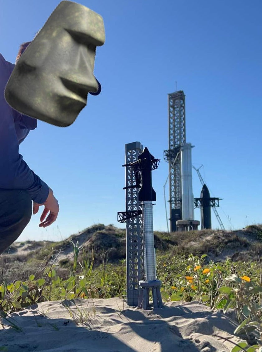 SpaceX Starship model 1:350 17.3 inches