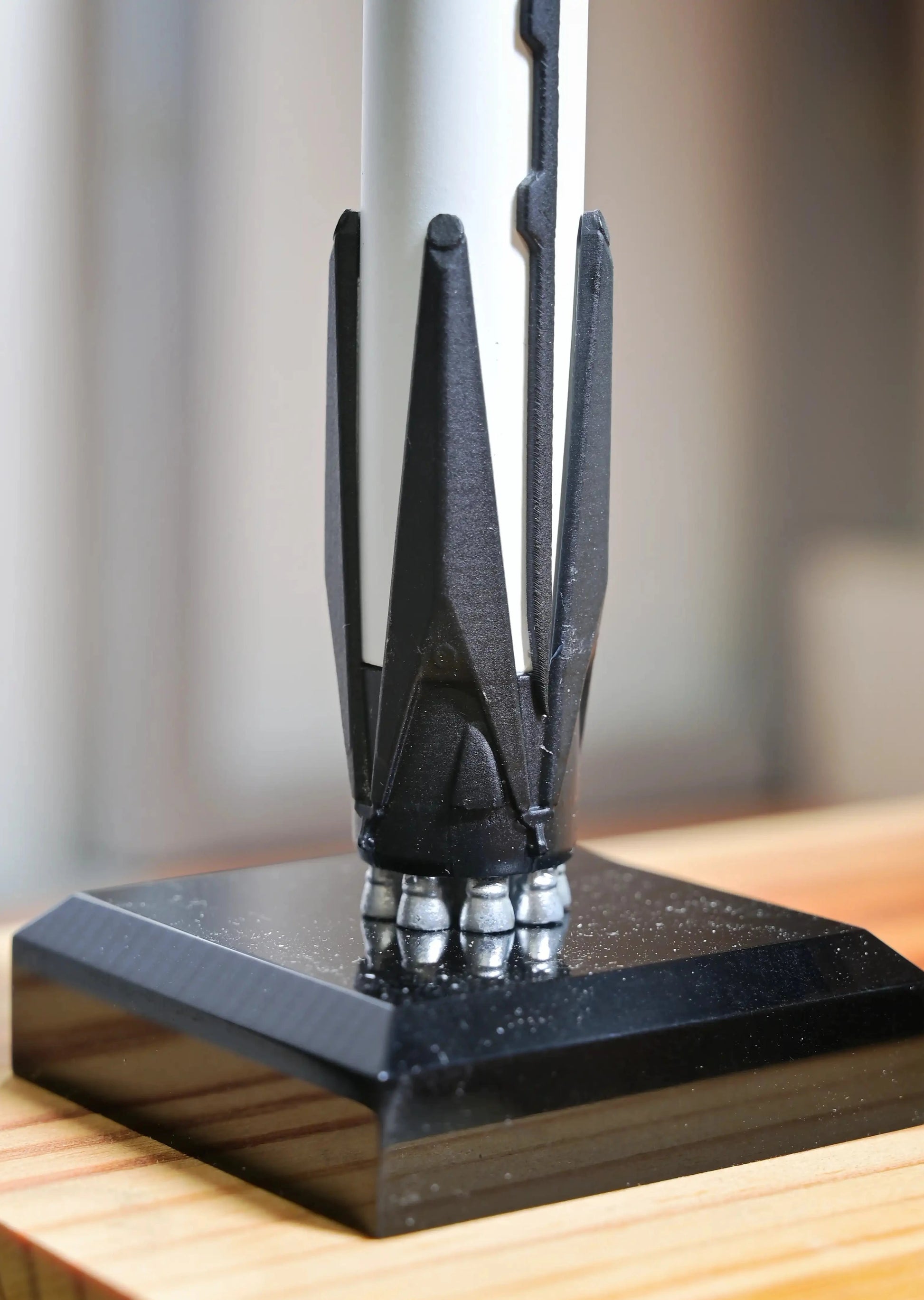 Merlin Falcon 9 rocket engines and landing legs