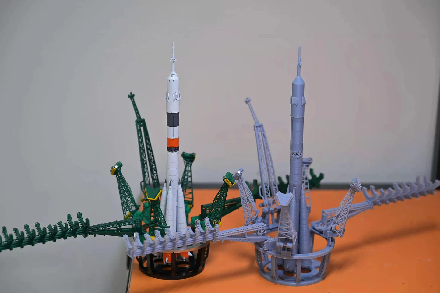 Soyz 2.1A on the launch pad Russian rocket high quality model
