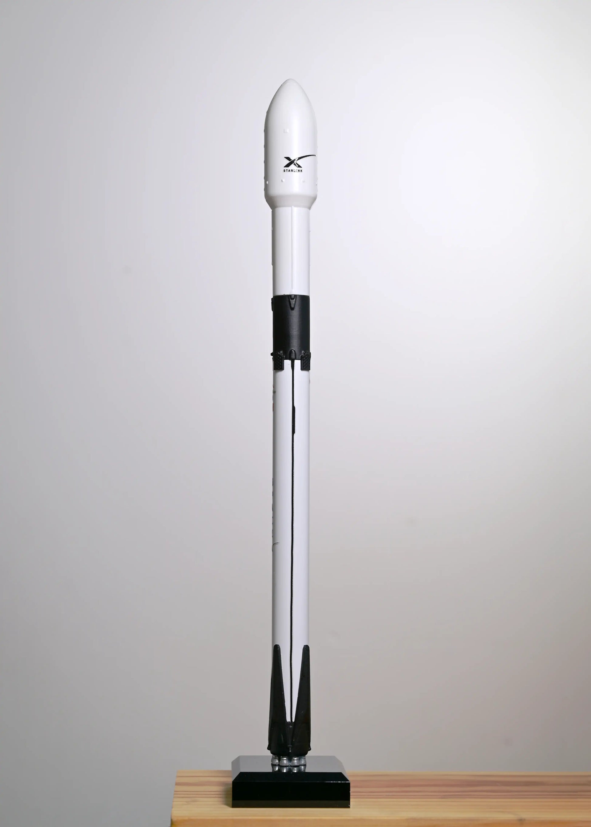 SpaceX Falcon 9 rocket with the Starlink mission, front view