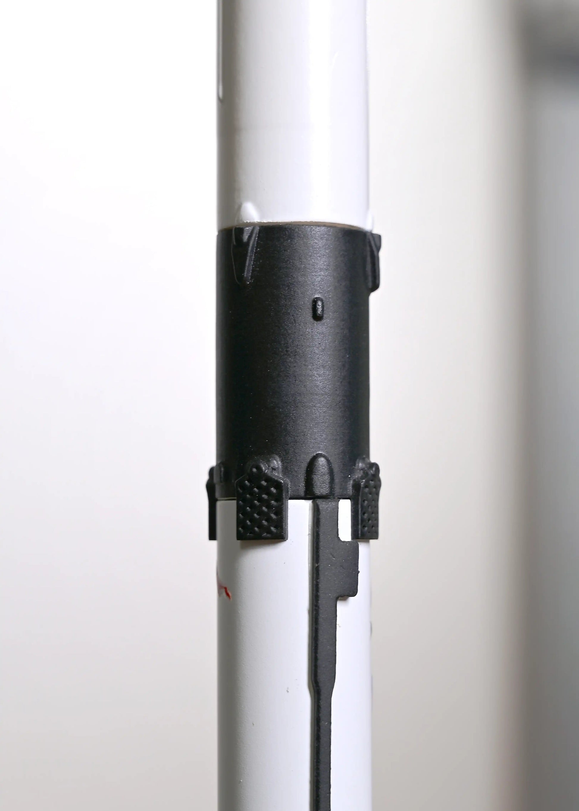 Rocket SpaceX Falcon 9 black interstage section block 5 and rudders-grids