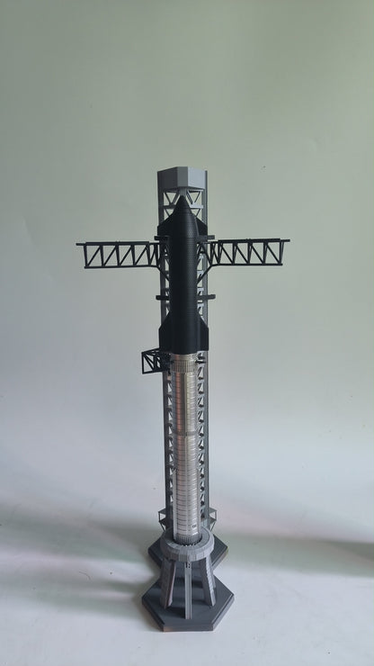 Starship SN 25 model 1:350 || Integrated Flight Test 2